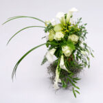 Bruidsboeket wit calla roos