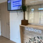 Kleine pot kantoorbeplanting